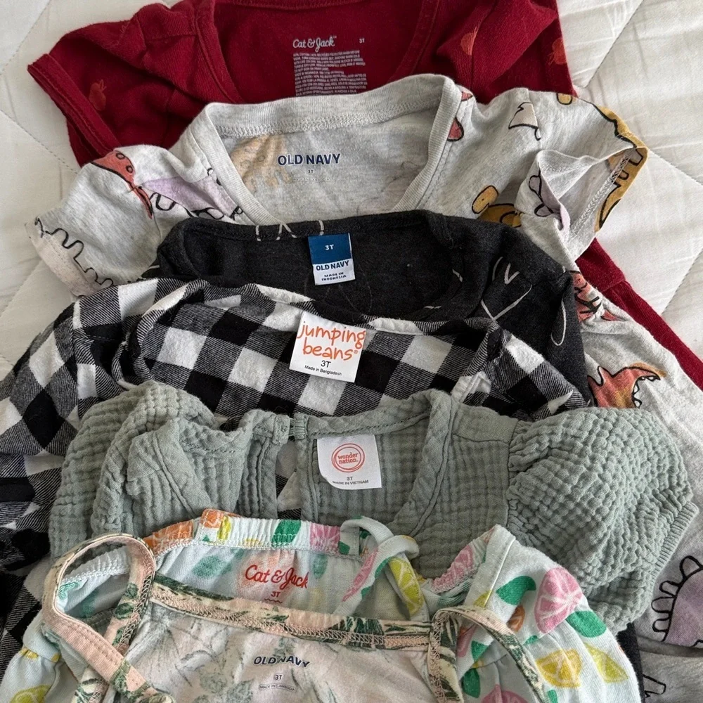 Old Navy Kids Dress Set - Red, Black, Green, Cream